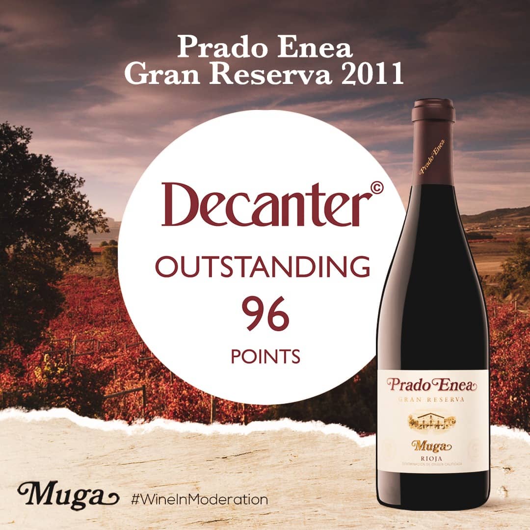 Prado Enea 2011 obtiene la mejor puntuación en el especial “Rioja Gran Reservas: Evans selects 10 to try” de Decanter